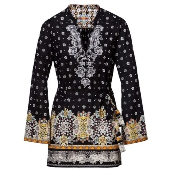 Robert Graham Carlisle Cotton Tunic Top Size Large - Picture 1 of 7